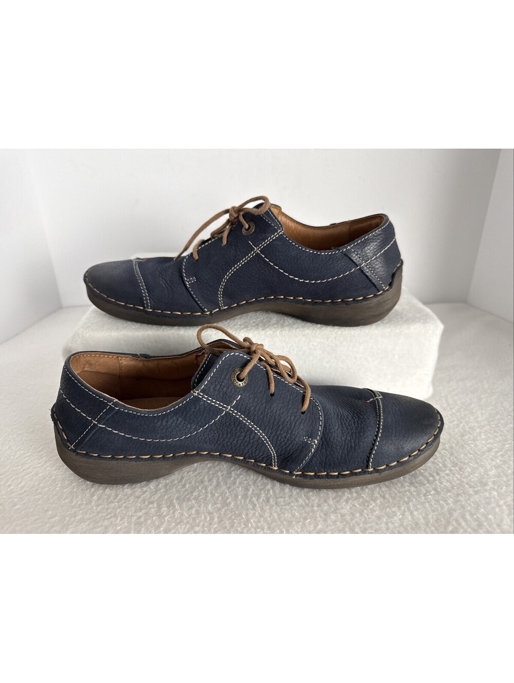 Josef Seibel Shoes Leather Comfort Lace Up Walking Shoes Germany Fergey US 10